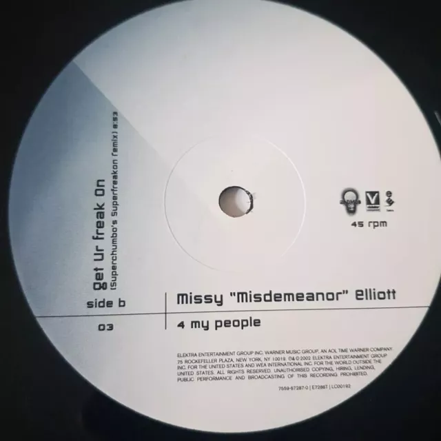 Missy Elliott - 4 My People - Used Vinyl Record 12 3