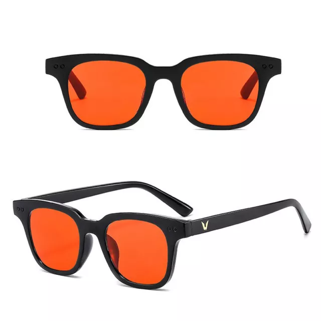 Korean Style Simple Trendy Candy Color Sunglasses Fashion Black Frame Glasses