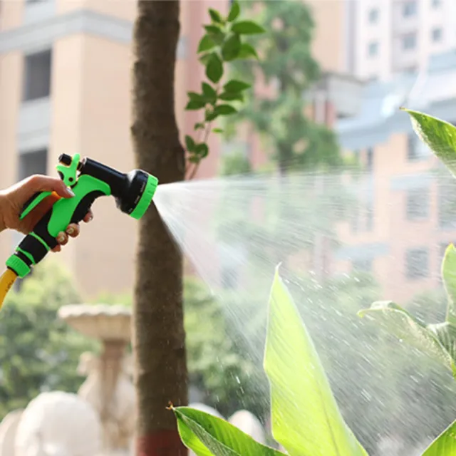 Garden Hose Pipe Spray Gun Water Sprayer 10 Function Nozzle Multi Adjustable