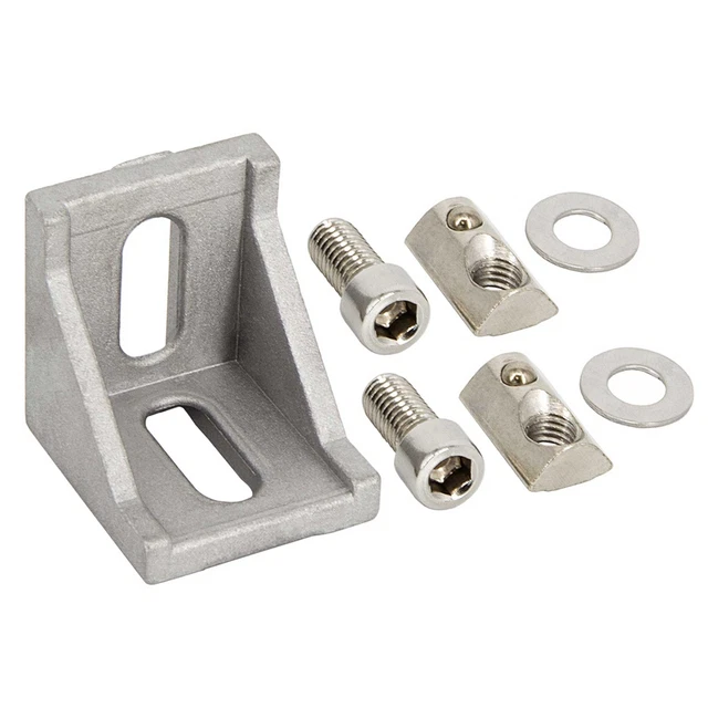 SCHMIDT systemprofile Eckwinkel Nut 8 39x39x35mm Alu Profil Winkel-Verbinder Eck