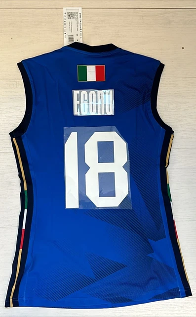 Maillot De Volley Italie ERREA FIPAV - Modèle Femme 2024 (Orro 8) - Équipement Officiel Jeux Olympiques