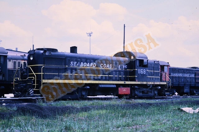 Vtg 1970 Train Slide 1168 Seaboard Coast Line Engine X3L172