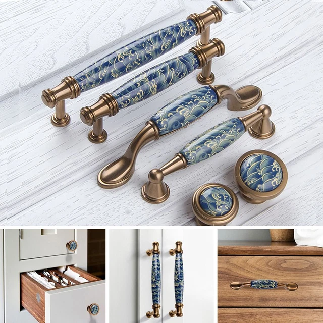 Poignée de porte en céramique Le Cabinet tire Boutons de tiroir Garde-robe