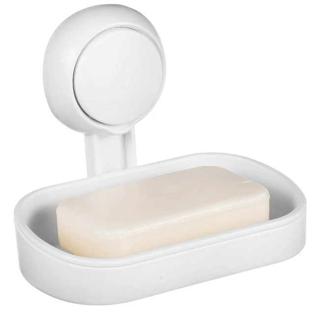 Confezione Da 2 Portasapone Da Doccia Adesivi A Parete, Con Scarico Autodrenante, Portasapone In ABS Per Bagno E Cucina, Senza Fori (Grigio)