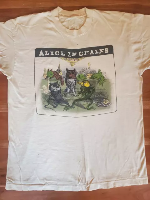 RARE Vintage 1995 Alice In Chains T Shirt S-5XL Unisex T-Shirt Short Sleeves Tee