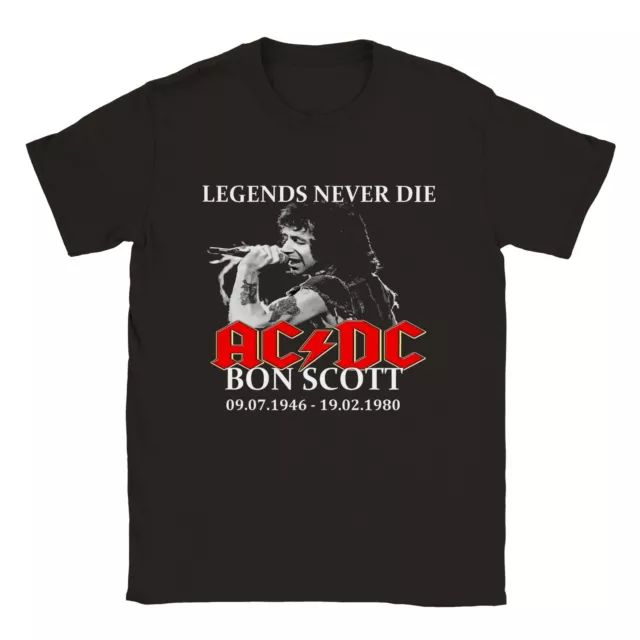 Bon Scott Ac/Dc Tribute Tee Shirt