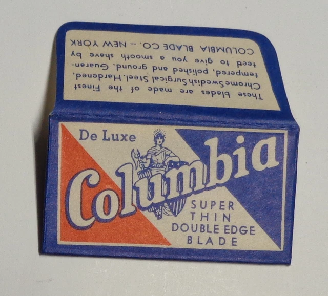 Vintage Razor Blade COLUMBIA DE LUXE RARE