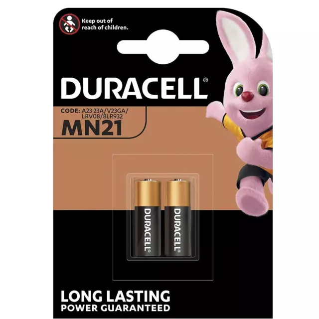 10 x Duracell MN21 A23 12V Security Alkaline Battery 23A LRV08 Expiry 2027 2