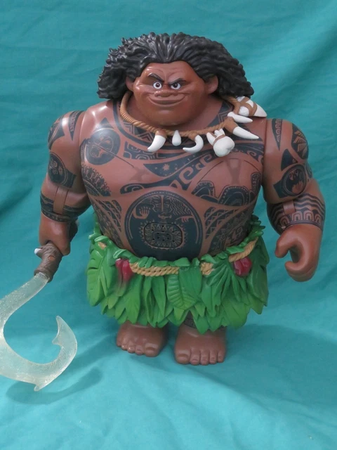 DISNEY STORE MAUI Talking Action Figure Moana Hidden Tattoos