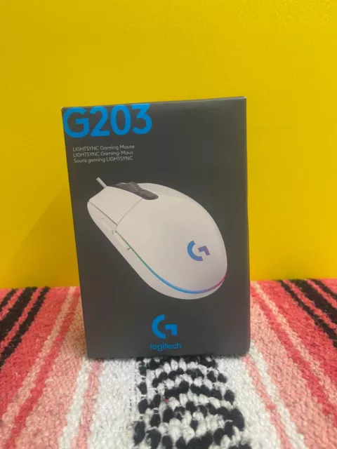 Logitech G203 RGB Wired Gaming Mouse White (please see disc)