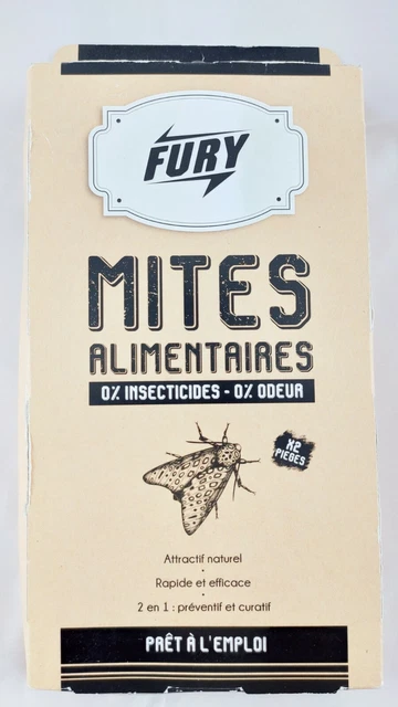 2PCS Anti-Moth Killer Food Traps by FURY / Insecticide Piège Mite Alimentaire