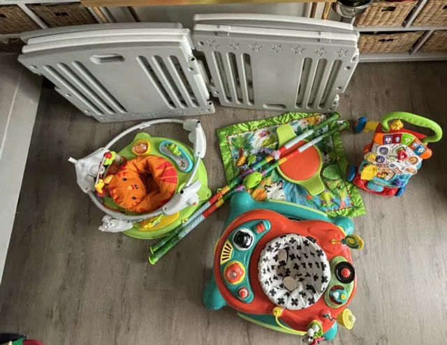 Kids Play Collection: Baby Walker, bouncer, play-mat, roller and playpen