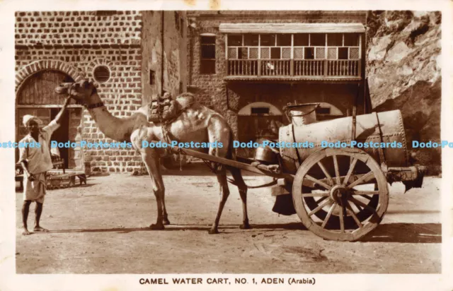 R177323 Camel Water Cart. No. 1. Aden. Arabia. M. Howard. RP