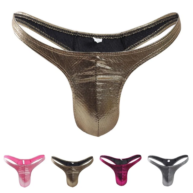 Slip De Bain Brillant Homme G-string Tanga Basse Coupe - Neuf Sans étiquette, 90% Nylon 10% élasthanne