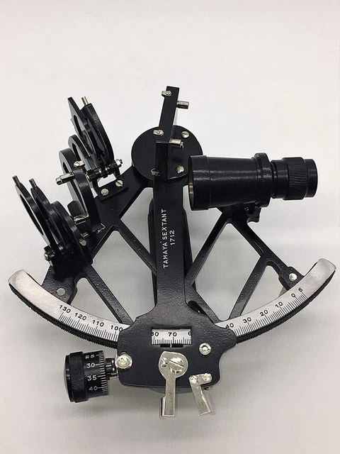Tamaya Sextant 1712 9" schwarzes Marine-Navigationsgerät, funktionsfähig,...