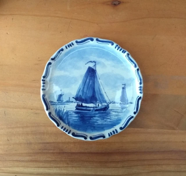 Delft Dutch Barge Wall Plate