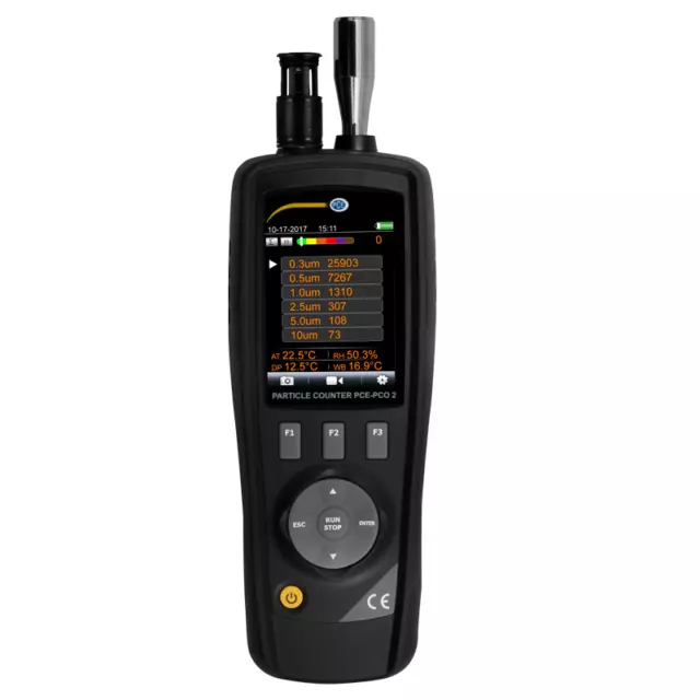 PCE PCO 2 Portable Particle Counter Air Quality Meter Sampler