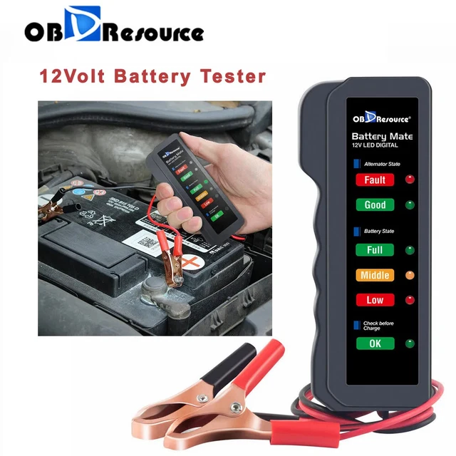 AUTOMOTIVE 12V BATTERY Tester Load Alternator Analyzer Car Diagnostic
