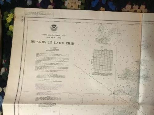 noaa nautical map islands in lake erie