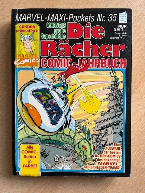 Marvel-Maxi-Pockets Nr. 35 - Die Rächer - Comic Jahrbuch / Condor-Verlag ( Z 2 )