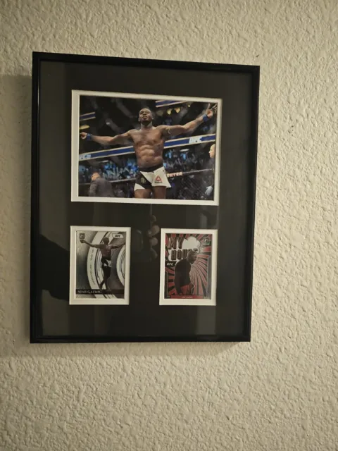 UFC FRAMED JON Jones Photo And 2 Trading Cards. 11x14in $40.00 - PicClick