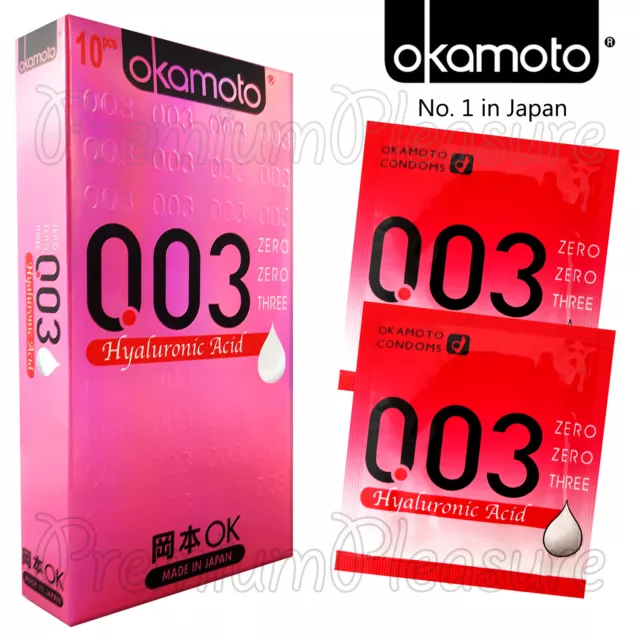Okamoto 003 Hyaluronic Acid Condones Hidratante Lubricante Venta Caja De 10 Pcs