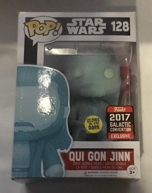 FUNKO POP Star Wars 128 : Qui-Gon Jinn Glow - Convention Galactique 2017