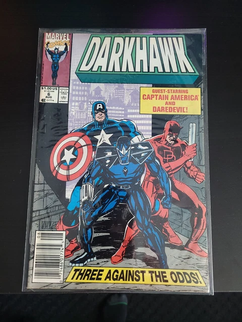 Darkhawk #6 - Marvel Comics - August 1991 - Comic Book - Captain America