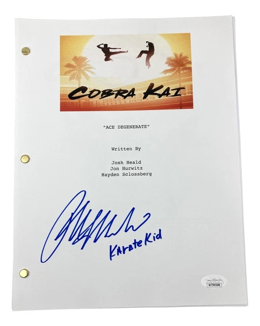 Ralph Macchio (Daniel LaRusso) Signed Cobra Kai -Ace Degenerate Script (JSA COA)