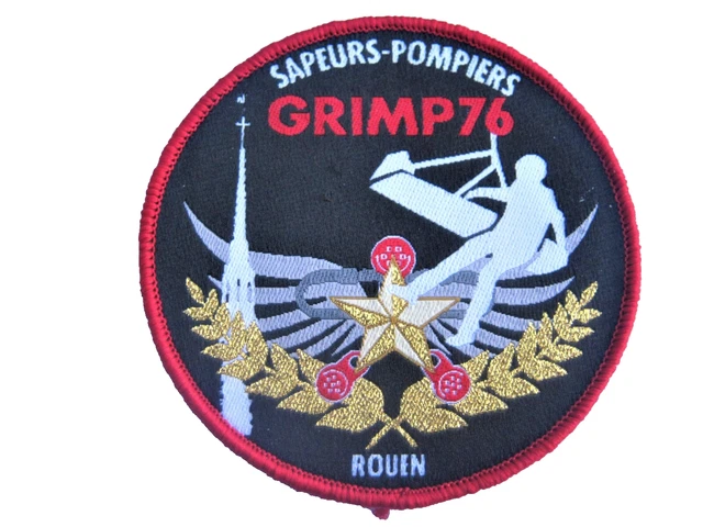ECUSSON DES SAPEURS Pompiers Sdis /Grimp De Rouen 76 Scratch Au Dos ...
