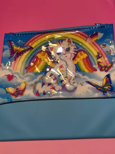 Generic Pink Pencil Case With Lisa Frank Stickers School Box
