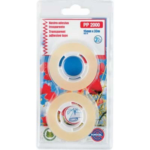 Nastro adesivo trasparente casa duo self eurocel ppl cf=pz 2 mm 15 ml 33 (24 con