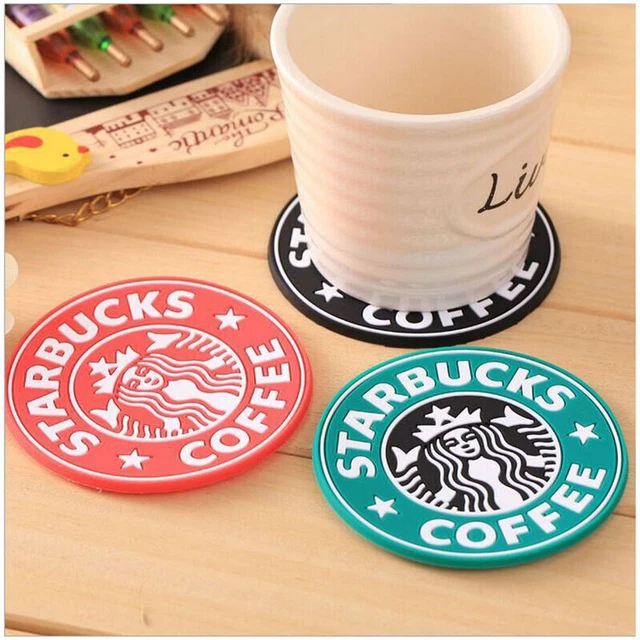 Xmas Starbucks Coffee Mug Hot Drink Cup Mat Insulated Silicone Desk Coaster Mat