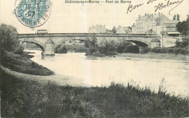 CHALONS SUR MARNE le pont 75956