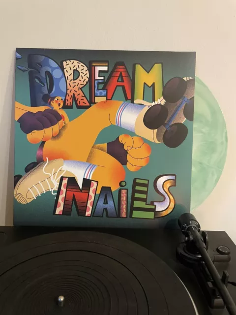 Dream Nails Self Titled Vinyl First Press Green & White Marble Record Limited