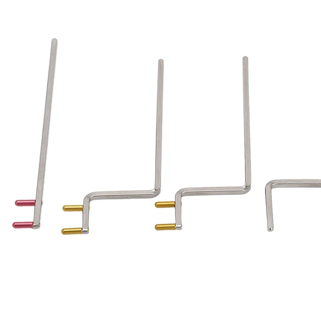 5 Supporti Per Raggi X Dentali Bitewing - Aste Metalliche Rosse 134