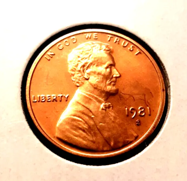 1981-S Proof Lincoln cent -Type 1
