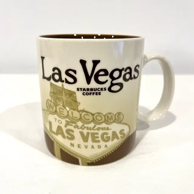 Starbucks Las Vegas Nevada 16Oz Coffee Mug Cup Collector Series Global Icon 2012