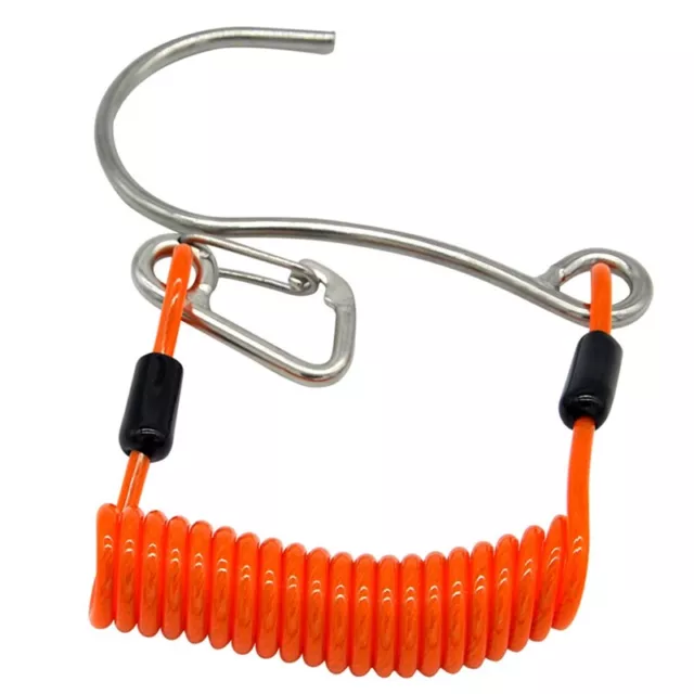 Single Head Dive Reef Rafting Hook Stainless Steel Reef Hook Spiral Coil1005