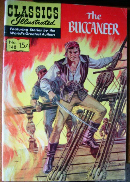 CLASSICS ILLUSTRATED No 148 JANUARY  1959   THE BUCCANEER  15c