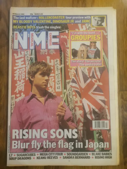 NME Music Newspaper March 28th 1992 Blur Cover