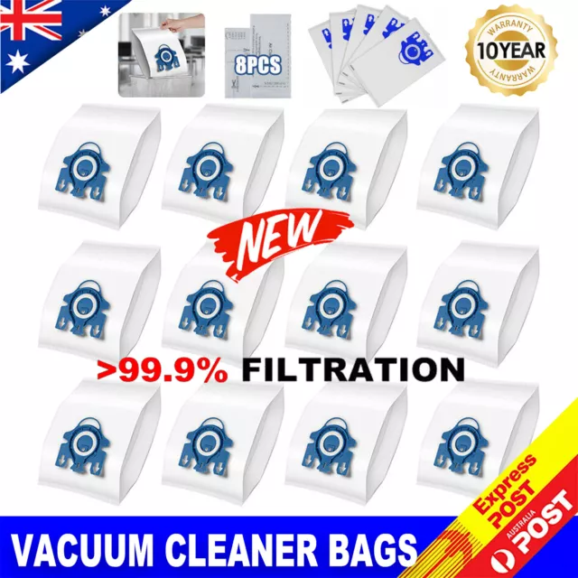 12/48x Vacuum Cleaner Bags For Miele 3D GN COMPLETE C2 C3 S2 S5 S8 S5211 Models