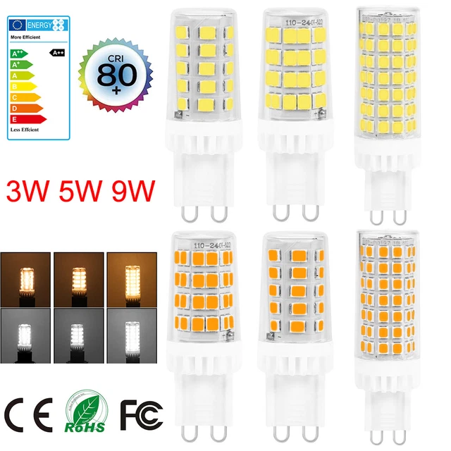 G9 LED Bulb 3W 5W 9W Spotlight 220V SMD2835 Replace Halogen Bulbs Energy Saving