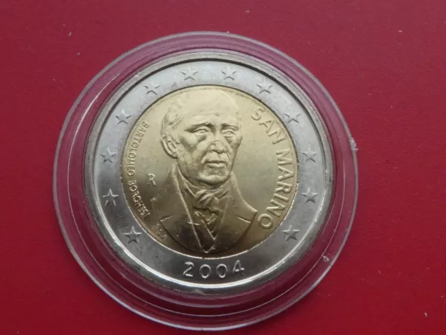 San Marino, 2 Euro, 2004, Bartolomeo Borghesi, unz., in Kapsel