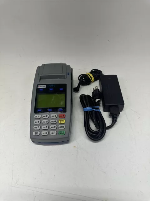 First Data FD50 Credit Card Terminal Wired With Power Supply