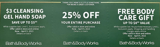 Bath And Body Works Coupons