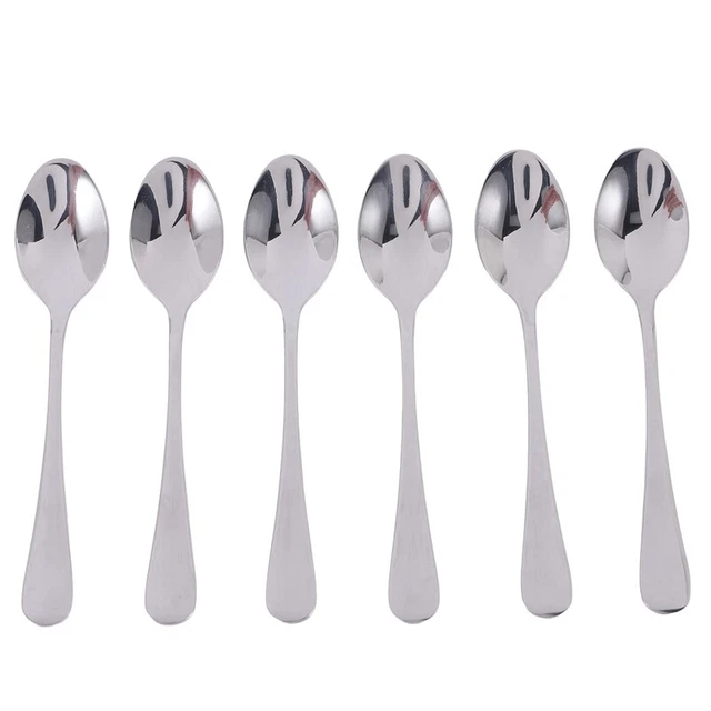 6 pezzi cucchiaino da caffè espresso, cucchiaino da caffè in acciaio inox 4,7 pollici da dessert4475