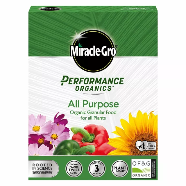 Miracle Gro Performance Organics All Purpose Plant Food 1kg Natural Feed