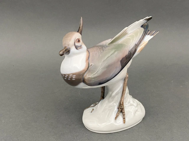 Oiseau En Porcelaine Polychrome Marquage Bing Et Grondahl Danemark M1306