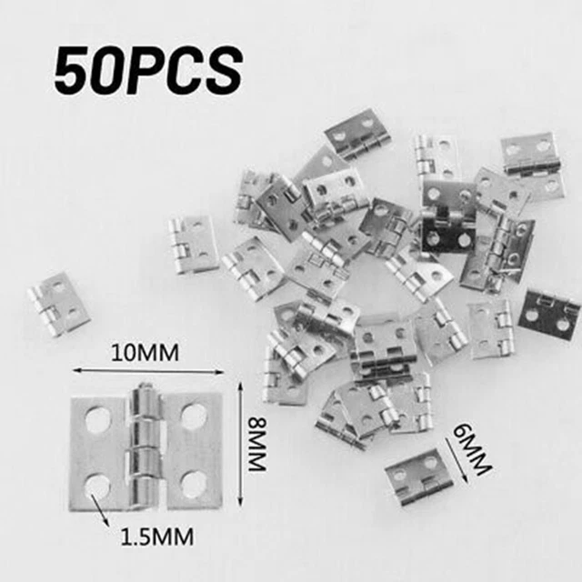 Lot de 50 mini charnières en laiton pour petit artisanat boîte de porte access